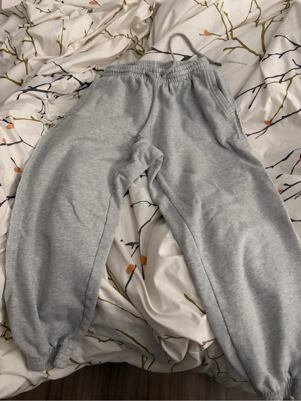 Aerie Gray Fleece Jogger Sweatpants